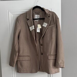 Abercrombie Women's Vegan Suede Blazer